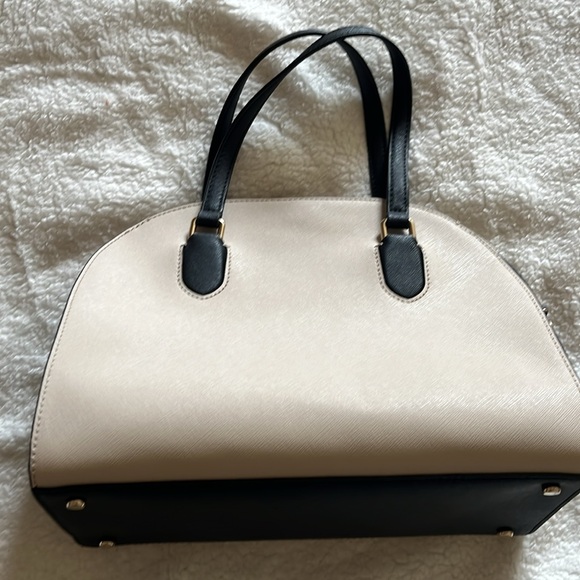 Kate Spade Cream and Black Satchel Dome-Shaped Elegance - Picture 6 of 13